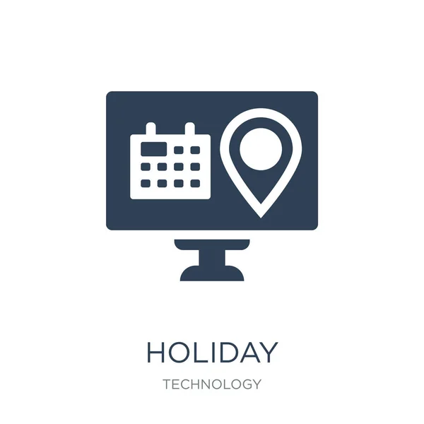 Holiday Icon Vector White Background Holiday Trendy Filled Icons Technology — Stock Vector