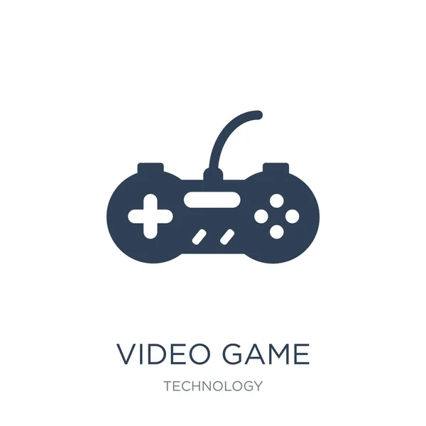 Video Game Controller Pictogram Vector Witte Achtergrond Video Game Controller — Stockvector