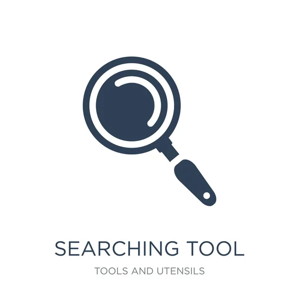 Searching Tool Icon Vector White Background Searching Tool Trendy Filled — Stock Vector