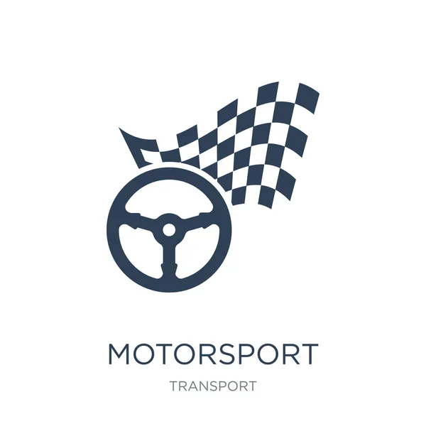 Motorsport Icon Vector White Background Motorsport Trendy Filled Icons Transport — Stock Vector