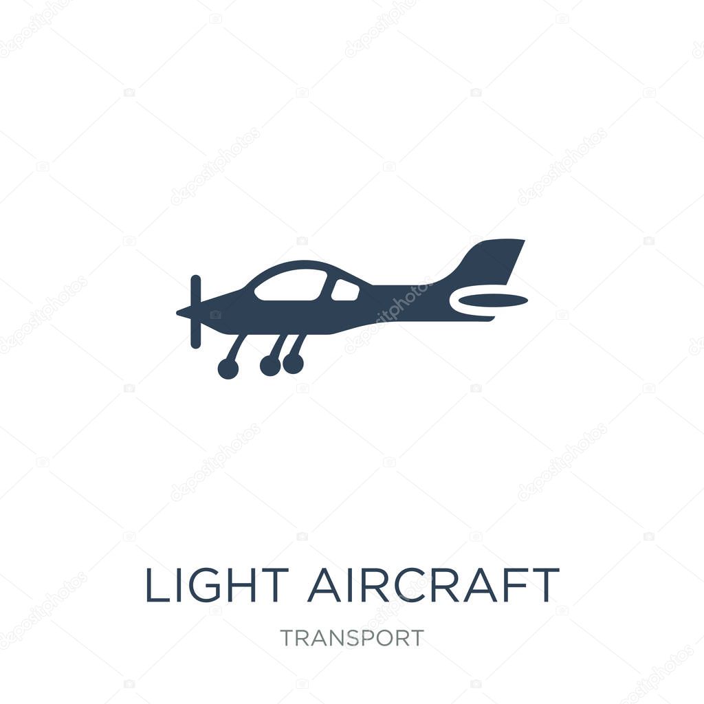 light aircraft icon vector on white background, light aircraft trendy filled icons from Transport collection, light aircraft vector illustration