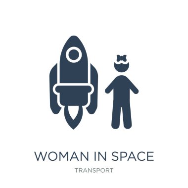 boşluk simge vektör beyaz arka planda, uzay trendy dolu simgeler taşıma Collection, uzay vektör çizim kadında kadın kadın