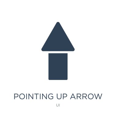 yukarı ok simge vektör ok vektör çizim işaret UI koleksiyonundan ok trendy dolu simgeleri işaret beyaz zemin üzerine işaret