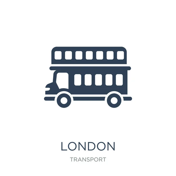 London Icon Vector White Background London Trendy Filled Icons Transport — Stock Vector