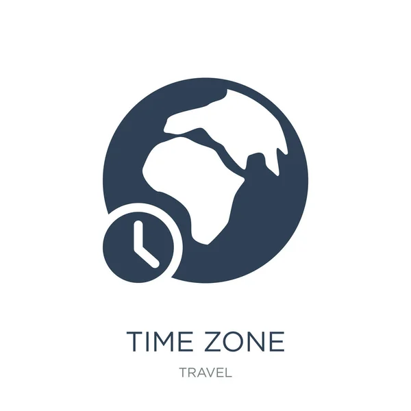 Zeitzonen Icon Vektor Auf Weißem Hintergrund Zeitzonen Trendy Gefüllte Icons — Stockvektor
