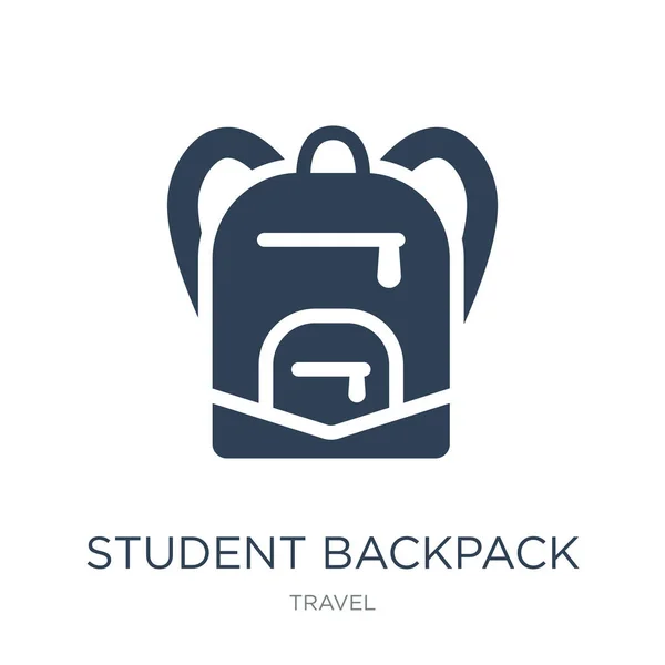 Student Rucksack Icon Vektor Auf Weißem Hintergrund Student Rucksack Trendy — Stockvektor