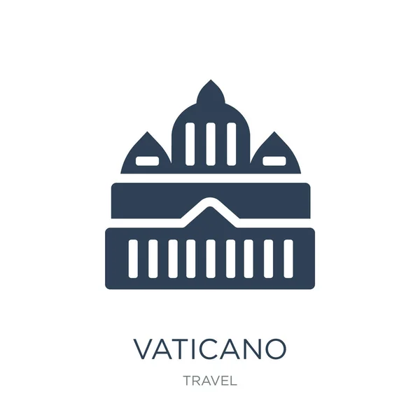Vector Icono Vaticano Sobre Fondo Blanco Iconos Llenos Moda Vaticano — Vector de stock