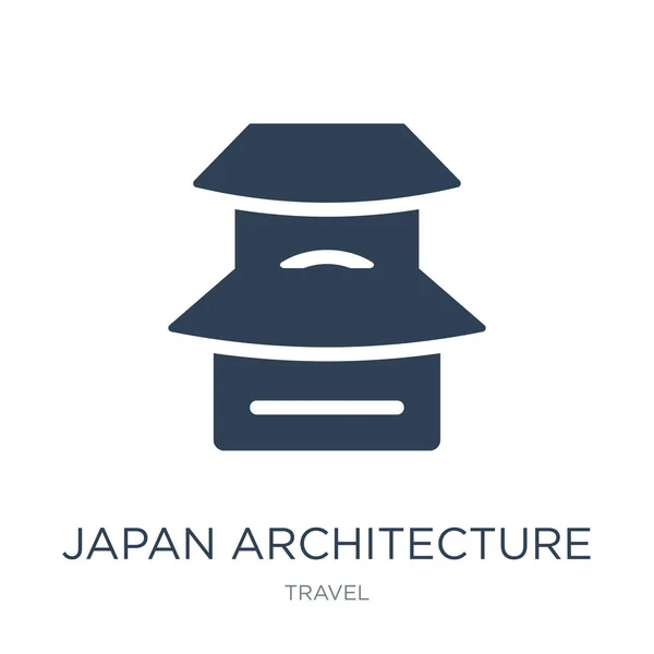 Японія Архітектури Вектор Значок Білому Тлі Японії Архітектури Модно Бути — стоковий вектор