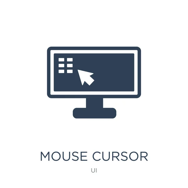 Vetor Ícone Cursor Mouse Fundo Branco Cursor Mouse Ícones Preenchidos — Vetor de Stock