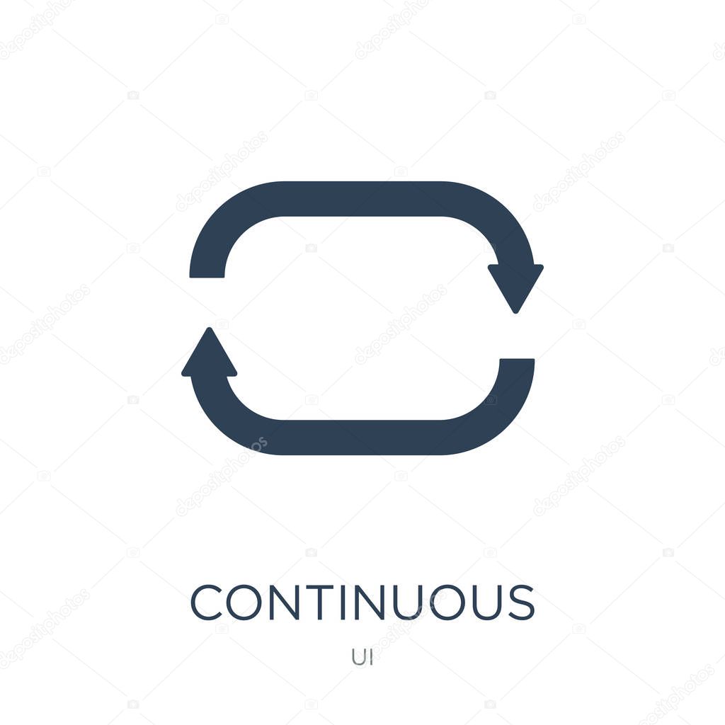 continuous icon vector on white background, continuous trendy filled icons from UI collection, continuous vector illustration