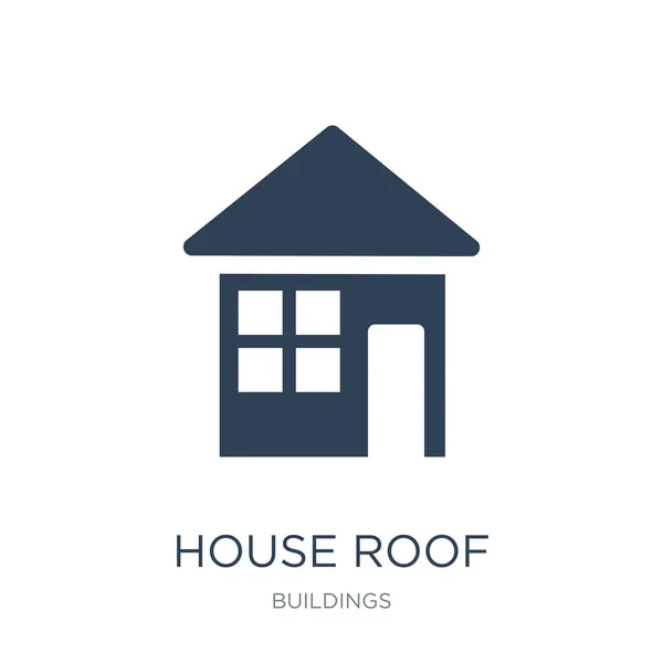 House Roof Icon Vector White Background House Roof Trendy Filled — Stock Vector