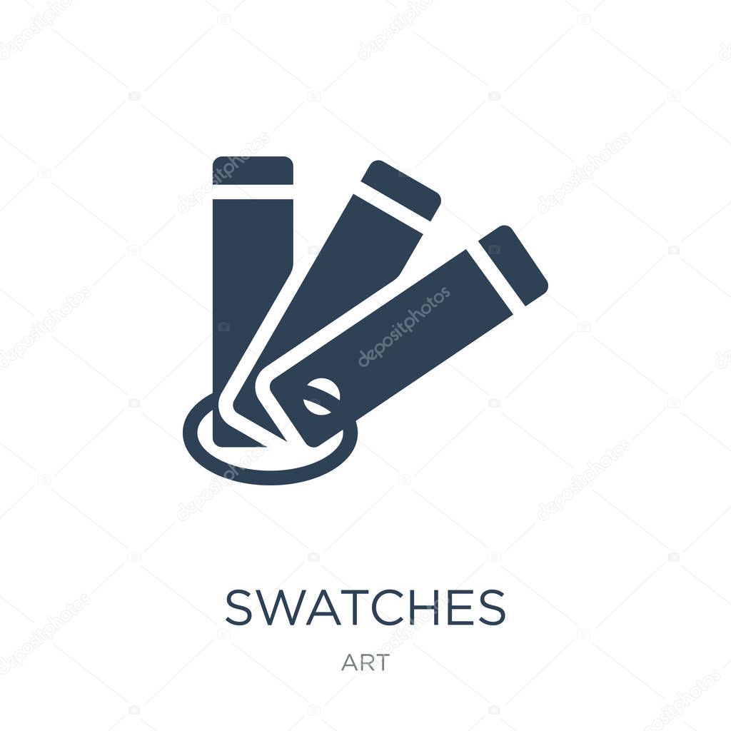 swatches icon vector on white background, swatches trendy filled icons from Art collection