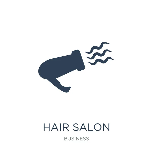 Hair Salon Icon Vector White Background Hair Salon Trendy Filled — Stock Vector