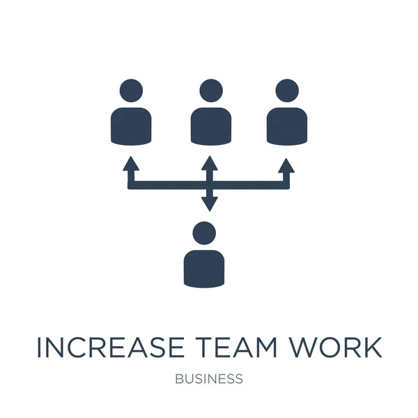 增加白色背景上的团队工作图标向量 增加团队团队工作时尚填充图标从业务集合 — 图库矢量图片
