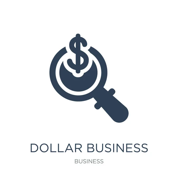 Dollar Business Search Icon Vektor Auf Weißem Hintergrund Dollar Business — Stockvektor