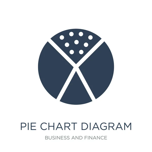 Gráfico Pizza Vetor Ícone Diagrama Fundo Branco Diagrama Gráfico Pizza —  Vetores de Stock