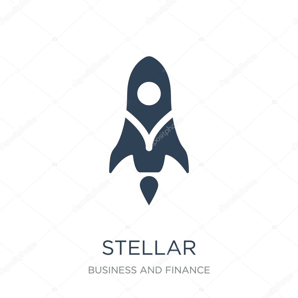 Stellar icon vector on white background, stellar trendy filled icons from Business and finance collection