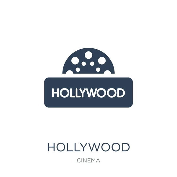 Hollywood Icon Vector White Background Hollywood Trendy Filled Icons Cinema — Stock Vector