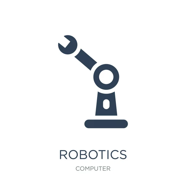 Robotics Icon Vector White Background Robotics Trendy Filled Icons Computer — Stock Vector
