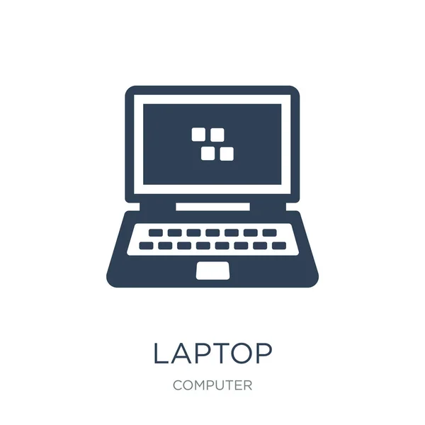 Laptop Pedagogiskt Verktyg Ikonen Vektor Vit Bakgrund Laptop Pedagogiskt Verktyg — Stock vektor