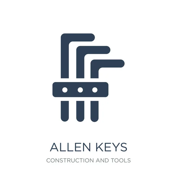 Allen Keys Vector Icono Sobre Fondo Blanco Allen Keys Iconos — Vector de stock