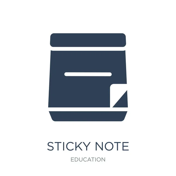 Sticky Note Symbol Vektor Auf Weißem Hintergrund Sticky Note Trendy — Stockvektor