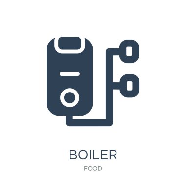 Kazan simge vektör beyaz arka plan üzerinde kazan trendy simgeler gıda koleksiyonundan dolu.