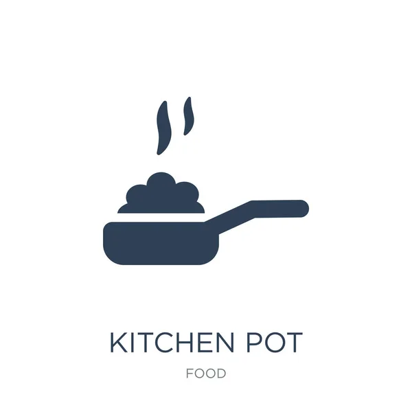 Icône Pot Cuisine Vecteur Sur Fond Blanc Pot Cuisine Icônes — Image vectorielle