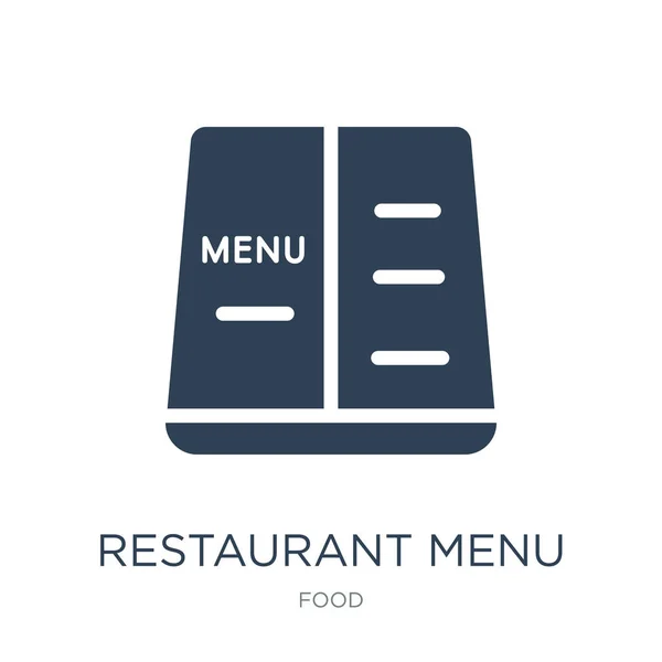 Restoran Menü Simge Vektör Beyaz Arka Plan Üzerinde Restoran Menü — Stok Vektör