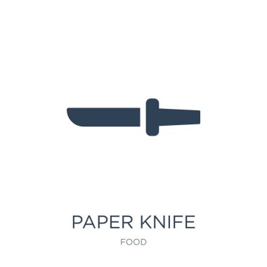 kağıt bıçak simge vektör beyaz arka plan üzerinde kağıt bıçak trendy simgeler gıda koleksiyonundan dolu.