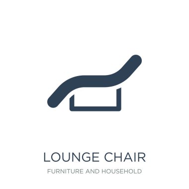 salon sandalye simge vektör beyaz arka plan üzerinde lounge sandalye trendy mobilya ve ev toplama simgeler dolu.
