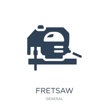 fretsaw simge vektör beyaz arka plan üzerinde fretsaw trendy genel koleksiyon simgeler dolu.