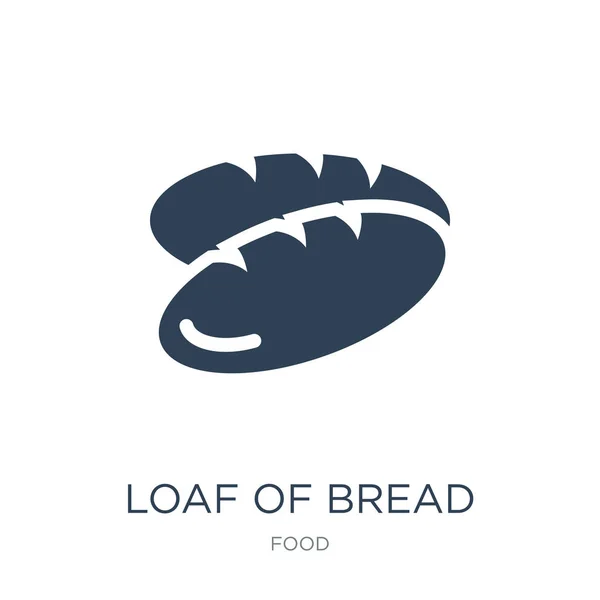 Gıda Koleksiyonundan Dolu Somun Ekmek Simge Vektör Beyaz Arka Planda — Stok Vektör