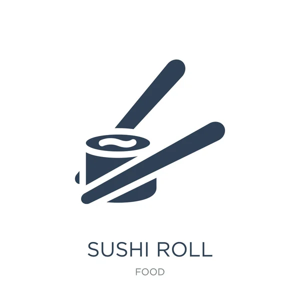 Sushi Roll Icon Vector Sfondo Bianco Sushi Roll Icone Trendy — Vettoriale Stock