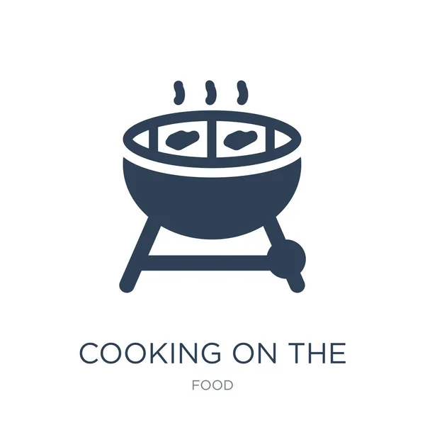 Приготування Їжі Іконці Барбекю Вектор Білому Тлі Приготування Їжі Барбекю — стоковий вектор