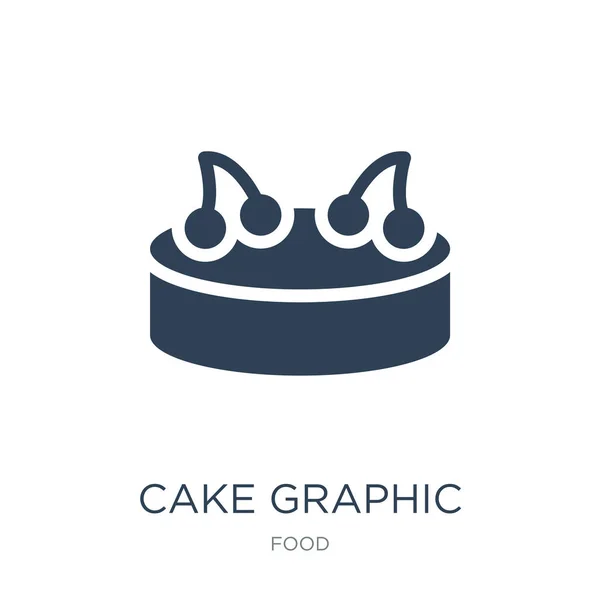 Gâteau Icône Graphique Vecteur Sur Fond Blanc Gâteau Graphique Icônes — Image vectorielle