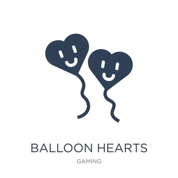 Αερόστατο Καρδιές Εικόνα Διάνυσμα Άσπρο Φόντο Καρδιές Μοντέρνο Μπαλόνι Γεμάτο — Διανυσματικό Αρχείο