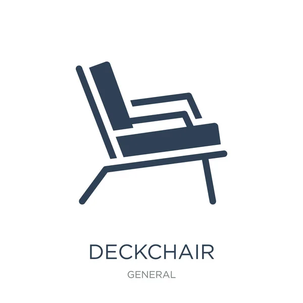 Liegestuhl Icon Vektor Auf Weißem Hintergrund Liegestuhl Trendy Gefüllte Ikonen — Stockvektor