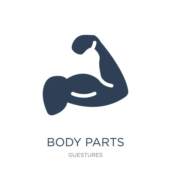 Cuerpo Partes Icono Vector Sobre Fondo Blanco Partes Del Cuerpo — Archivo Imágenes Vectoriales