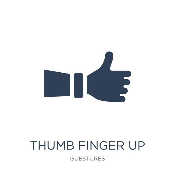 Великий Палець Вгору Іконка Вектор Білому Тлі Великий Палець Вгору — стоковий вектор