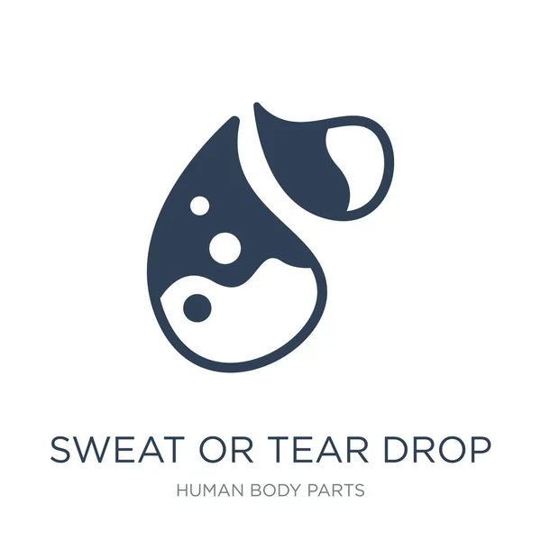 Zweet Tear Drop Pictogram Vector Witte Achtergrond Zweet Tear Drop — Stockvector