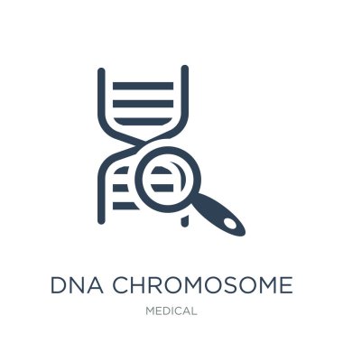 DNA kromozom simge vektör beyaz arka plan üzerinde dna kromozom trendy simgeler tıbbi koleksiyonundan dolu.