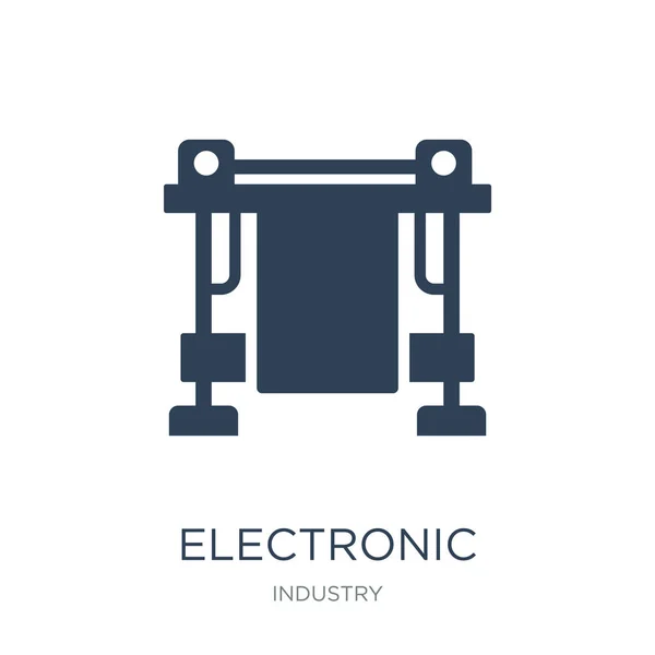 Vektorové Ikony Elektronické Tiskové Stroje Bílém Pozadí Trendy Elektronické Tiskové — Stockový vektor