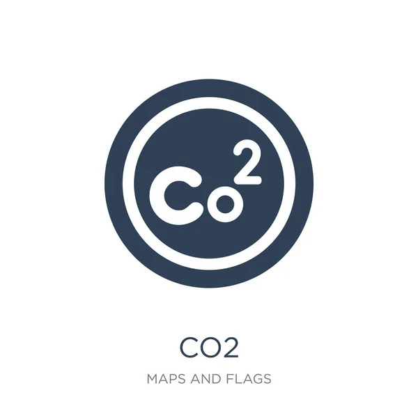 Co2 Icon Vektor Auf Weißem Hintergrund Co2 Trendy Gefüllte Icons — Stockvektor