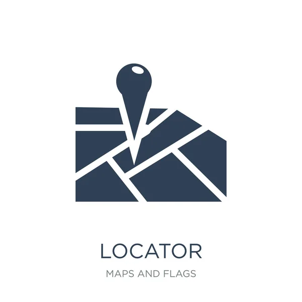 Localizador Icono Vector Sobre Fondo Blanco Localizador Iconos Llenos Moda — Vector de stock