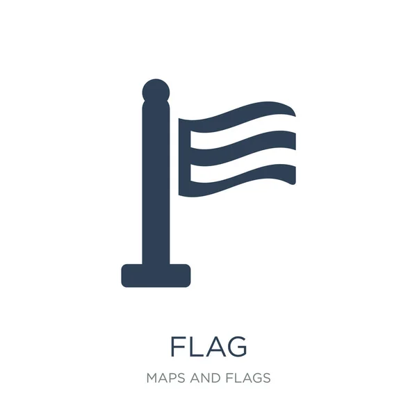 Flaggen Icon Vektor Auf Weißem Hintergrund Flaggen Trendy Gefüllte Symbole — Stockvektor