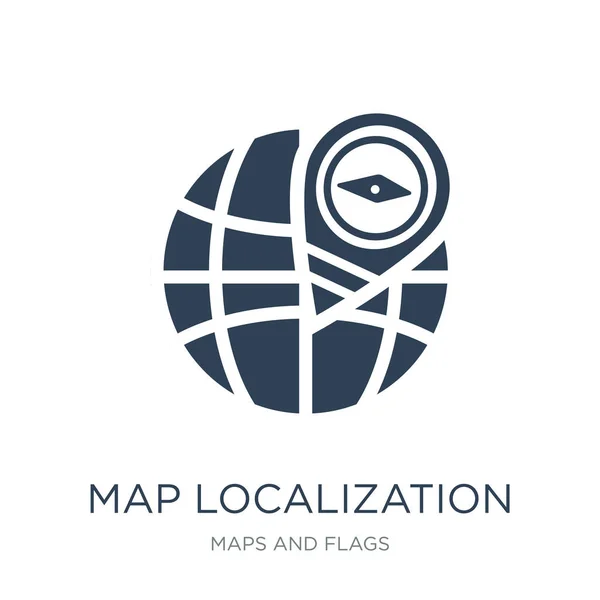 Mapa Icono Localización Vector Sobre Fondo Blanco Mapa Localización Iconos — Vector de stock