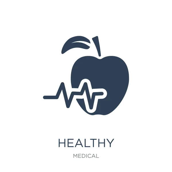 Healthy Icon Vector White Background Healthy Trendy Filled Icons Medical — Stock Vector