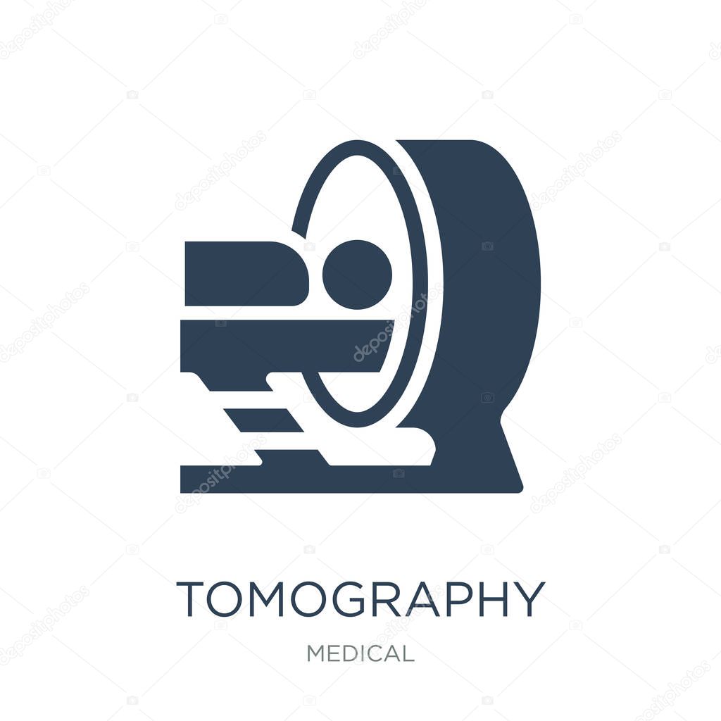Tomography icon vector on white background, tomography trendy filled icons from Medical collection