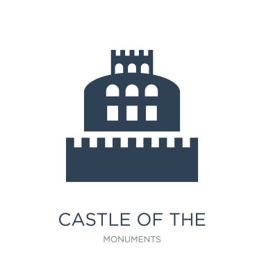 castle of the holy angel in rome icon vector on white background, castle of the holy angel in rome trendy filled icons from Monuments collection clipart